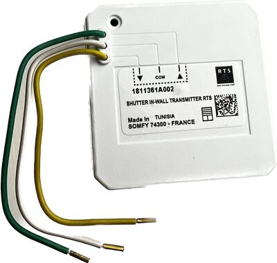 SHUTTER IN-WALL TRANSMITTER RTS, радиопередатчик