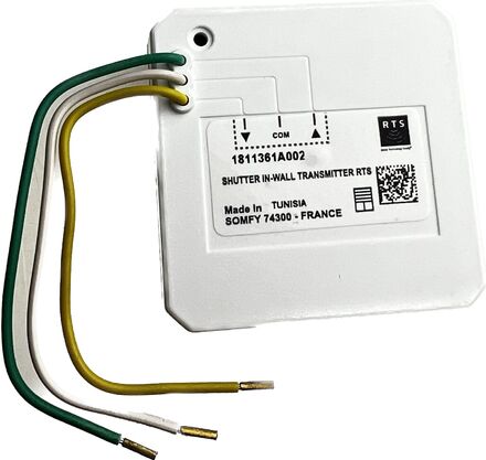 SHUTTER IN-WALL TRANSMITTER RTS, радиопередатчик