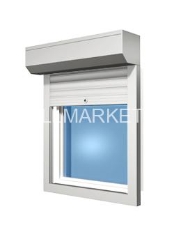 Рольставни антивандальные AR39N 606х1165 белый, электропривод NICE