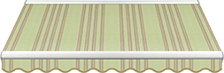 Акрил Sattler Elements 320 672 Stripes Green  